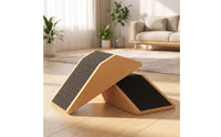 Stretch Wedge with Storage Bag Lightweight Cork Wedge Block Secure Fitness Prop for Home Workout