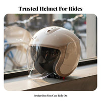 3C Certified Electric Motorcycle Helmet High Force ABS Shell All-Season Safety Helmet Comfortable Fit Safety Headwear Lightweight Design for Men, Women, Commuters, City Commuting, City Travel