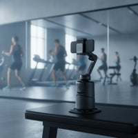 360-Degree Face Tracking Phone Holder Motorized Mobile Phone Gimbal Automatic Live Broadcasting for Creators, Product Demos