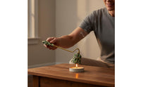 Candle Wick Smotherer Smokeless Dome Candle Wick Smotherer Foliage Enamel Wick Smotherer Elegant Design Rust Resistant
