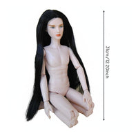 DIY Customization 1/6 Scale Male BJD Body Highly Poseable Articulated Male Doll Figure Anatomically Proportioned 31cm BJD Nude Doll Body for Hobbyists, Art Projects, Stop Motion Animation, Display Collection