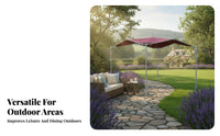 Swan Arched Design Gazebo Rainproof Outdoor Event Shelter Waterproof Outdoor Dining Canopy for Business Owners, Homeowners, Backyard, Garden, Poolside