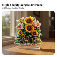 Flat Acrylic Character Tabletop Cutout Bright Colors Halloween Witch Table Decoration Stained Glass Effect 2D Acrylic Witch Figurine for Tabletop