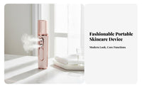 Deep Hydration Twin Nozzle Nano Sprayer Cooling Effect Nano Mist Sprayer High-Frequency Vibration Atomization for Travelers, Women, Home