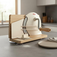 Foldable Bread Cutter Stainless Steel Serrated Edge Manual Bread Slicer for Home Chefs