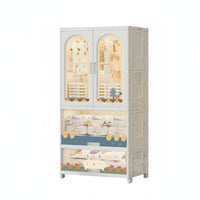 Installationtool-tool-free Foldable Storage Tower Easy Assembly Home Furniture Space-Saving Organizer Unit Large Capacity for Infants, Homeowners, Nursery, Bedroom, Narrow Spaces, Playroom