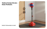 Boxing Speed bag Stand Instant Action Vertical Speed Bag Stable Base Freestanding Punching bag for Kids, Home, Indoor