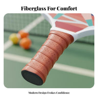 Pickleball Paddle Lightweight Fiberglass Pickleball Racket Sports Equipment Anti-Slip Grip Includes Carry Bag for Outdoor