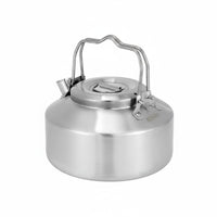 Sturdy Stainless Steel Camping Kettle Lightweight Double Handle Teapot Even Heating Portable Water Boiler Easy to Clean for Campers, Hikers, Picnic