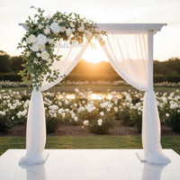 2 Pieces Wedding Arch Flowers Realistic Look Corner Floral Arrangement