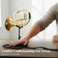 Soft and Comfortable Leather Instrument Hand Protector Easy to Install French Instrument Sweat-Resistant