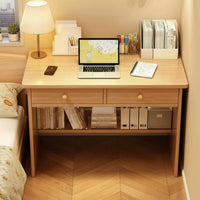 Space-Saving Design Small Study Desk Sturdy Construction Modern Student Desk Rounded Corners Workstation for Students, Bedroom