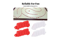 120 Pieces Road Barrier Interlocking Road Barrier Realistic Detail Layout Accessory for Remote-Control Car Tracks