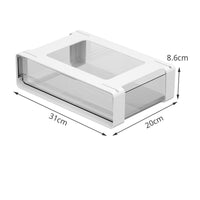 Drill-No-Drill Installation Under Desk Drawer No Drilling Required Self-Adhesive Drawer Effortless Gliding Slide-out Desk Organizer Large Capacity for Kitchen