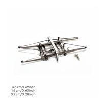 HO Scale Pantograph Metal Pantograph with Spring Mechanism Miniature Locomotive Part for Railway Layout