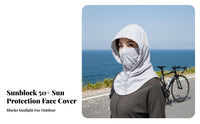Cycling Sun Hood Protection Balaclava Face Cover Hooded Face Cover Moisture-Wicking Full Coverage Sun Cover Lightweight