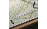 Precise Measurement 1:50000 Map Coordinate Scale Clear Markings Latitude Longitude Ruler Long-Lasting Geographical Coordinate Ruler Portable for Students