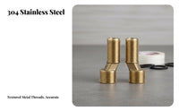 304 Stainless Steel Eccentric Faucet Connector Shower Faucet Offset Adapter Leak Proof for Plumbers, Bathroom, Kitchen