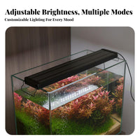 Full Light Profile Planted Tank Light Waterproof RGBW Aquatic Plant Light Dimmable for Aquascapers