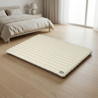 Cushioned Air Mattress with Built-in Pump Waterproof Inflatable Air Bed Portable Inflatable Mattress Electric for Guests