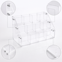 Acrylic Card Holder Display Stand with Sliding Cover for Trading Cards, Collectibles, and Game Cards