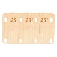 3 Pieces Guitar Neck Shim with Taper Stable Maple Wood Shim Accessory for Guitarists, Workshop