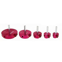 5 Pieces Fitted Compartments PVC Pipe Reamer Kit Printed Size Markings Pipe Reamer Heads Metal Plumbing Tool Hinged Lid