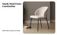 Nordic Curvedspine Padded Seat Modern Minimalist Dining Room Chair Light Luxury Household Furniture Designer Inspired for homeowners, Interior Designers, Restaurant Owners, Kitchen, Home Office