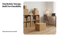 Lidded storage Box long-lasting Moving Container Portable for Students, Professionals