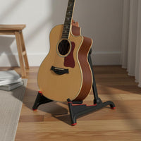Foldable V-Shaped Guitar Stand Tool-Effortless Installation Folding Guitar Stand No Assembly Required for Practice