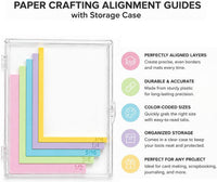 Card Making Alignment Guide Set with Tray
