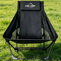 Portable Camping Recliner Wide Backrest Folding Lounge Chair Aluminum Alloy Frame Folding Camp Chair for Fishing, Barbecue