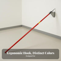 Long-Handled Fire Hook Sturdy Pike Pole Heavy Duty Wildfire Rake for Firefighters, Wilderness Ry Workers, Building Fires, Wildfire Suppression