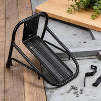 Cycle Front Cargo Rack Includes Mounting Hardware Front Fork Mount Rack Easy Installation Bike Adventure Carrier for Commuters, Commuting