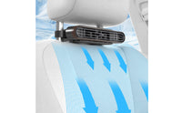 Ventilating Car Seat Fan with Compact Seat-Back Fan Adjustable Easy to Use for Road Trips