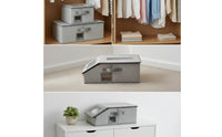Stackable Hat Storage Box Space-Saving Hat Storage Box with Zipper Transparent Sturdy for Closet