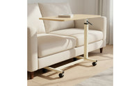 Bedside Table with Wheels Hospital Bed Firm Table for Home Care