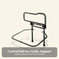 Bed-Assist Handrail Frame Heavy Duty Padded Grip Freestanding Bedside Support Frame Mobility Aid High Weight Capacity