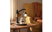 Seasonal Ghost Table Lamp with Wooden Base Cute Ghost Reading Book Lamp Whimsical Spooky