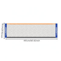 Blue Side Sleeves Portable Sports Net 0.76 M Tall Mesh Sports Net Black and Orange