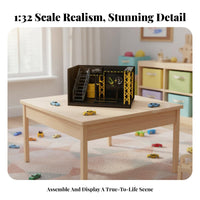 DIY Parking Lot Model Sturdy Car Repair Shop Playset Miniature Traffic Sign Set Indoor Outdoor Use Street Layout Rug Large Size