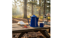 Enamel Mug Thickened Metal Camping Mug Metal Border Coffee Mug Lightweight Vintage Design Camping Mug Campfire Safe for Campers