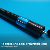 Carbon Fiber Cue Extender Quick Attach Carbon Fiber Pool Cue Extender Pool Stick Extension Lightweight Billiards Accessory