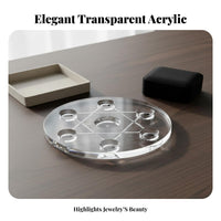 Acrylic Jewelry Display Stand Minimalist Design Transparent Bracelet Holder Versatile Acrylic Bracelet Stand for Women, Retail Store, Home, Bedroom