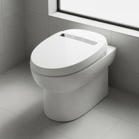 Warm Water Wash Instant Heating Toilet Seat Cover Auto Sensing Built-in Reservoir Toilet Seat Self Cleaning Nozzle Wireless Control