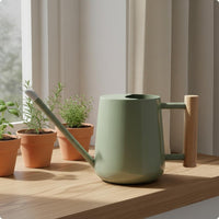 Stainless Steel Watering Can Painted Finish Long Spout Watering Can Easy to Fill Pouring Pot