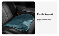 All-Season Use Silicone Car Seat Cushion Cooling Effect Breathable Non-Slip Seat Pad for Drivers, Gamers, Long Drives, Daily Commute, Travel