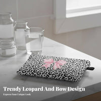 Leopard Print Makeup Bag Large Capacity Leopard Print Cosmetic Bag Portable