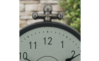 Water-Resistant Waterproof Wall Timepiece IP44 Outdoor Timepiece Easy to Read for Garden, Under Eaves