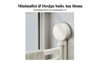 No-Drill Installation Swivel Arm Towel Bar Suction Cup Mount Swinging Arm Towel Bar Space-Saving Design Wall Rack Multipurpose for Apartment Dwellers, Homeowners, Renovators, Kitchen, Small Areas, Laundry Room, Balcony